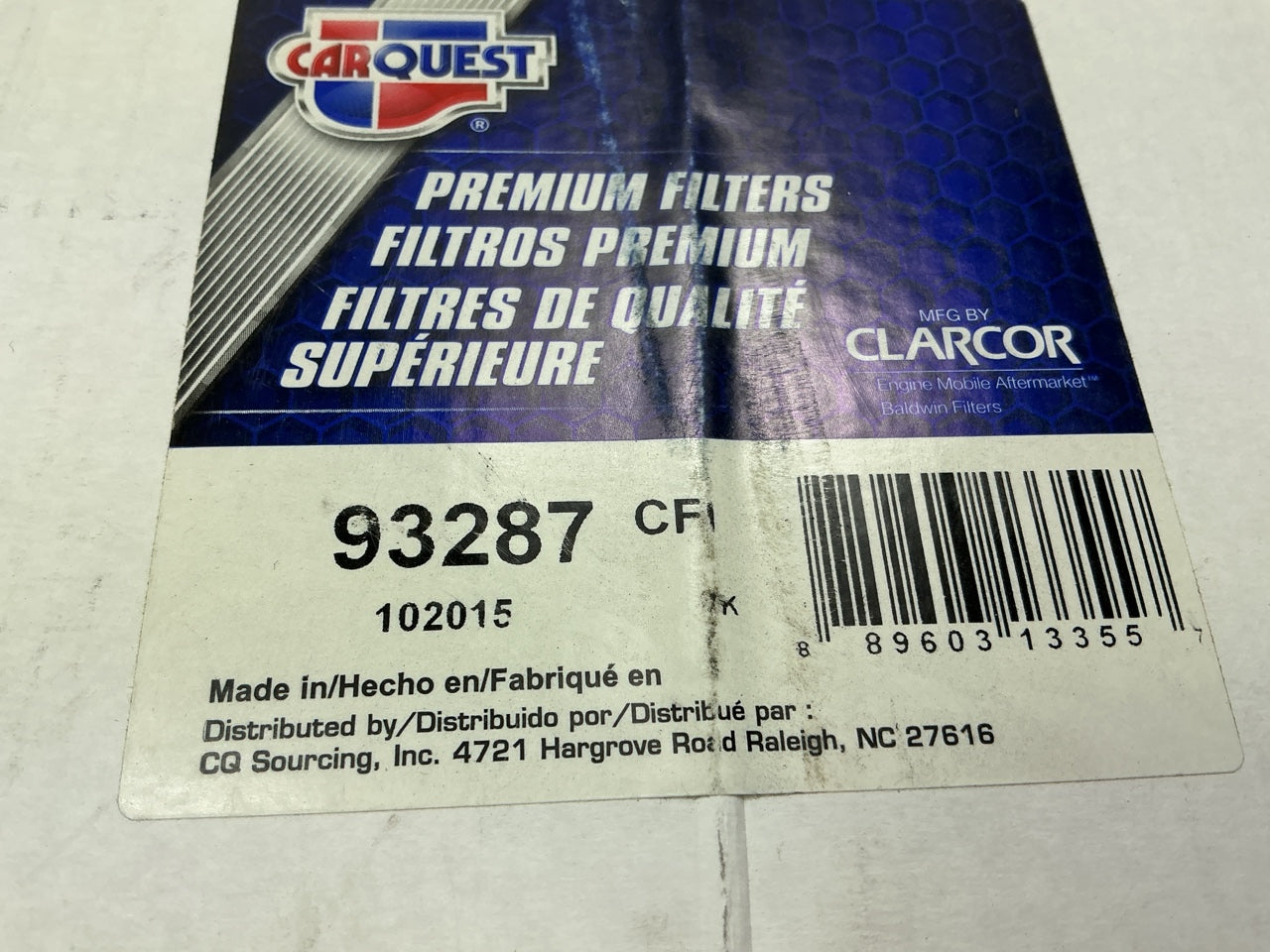 Carquest 93287 Cabin Air Filter Replaces Komatsu 77Z9-70-0020, Wix WP10446