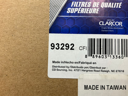 Carquest 93292 Cabin Air Filter Replaces WP10104 AF27686 P606091 6T5068