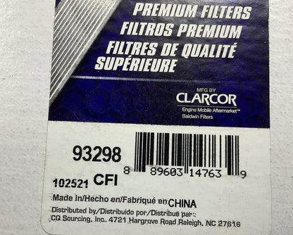 Carquest 93298 Cabin Air Filter - Replaces Wix WP10183, 384160, RD384160
