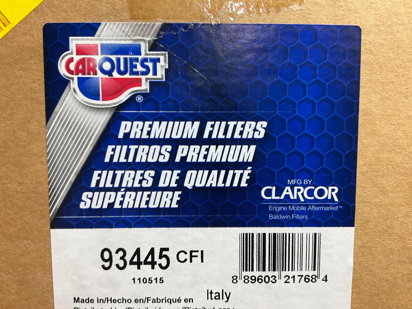 Carquest 93445 Air Filter - Replaces CA3241, 7955307, 7964609, PA2958, 89002705
