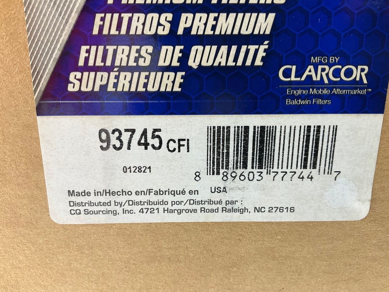Carquest 93745 Air Filter - Replaces 59004010; RS30168; 10278553, C23632/1