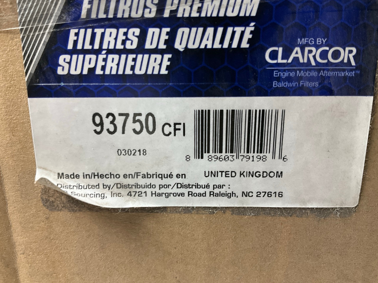 Carquest 93750 Engine Air Filter For Neoplan Cityliner, Skyliner, Tourliner