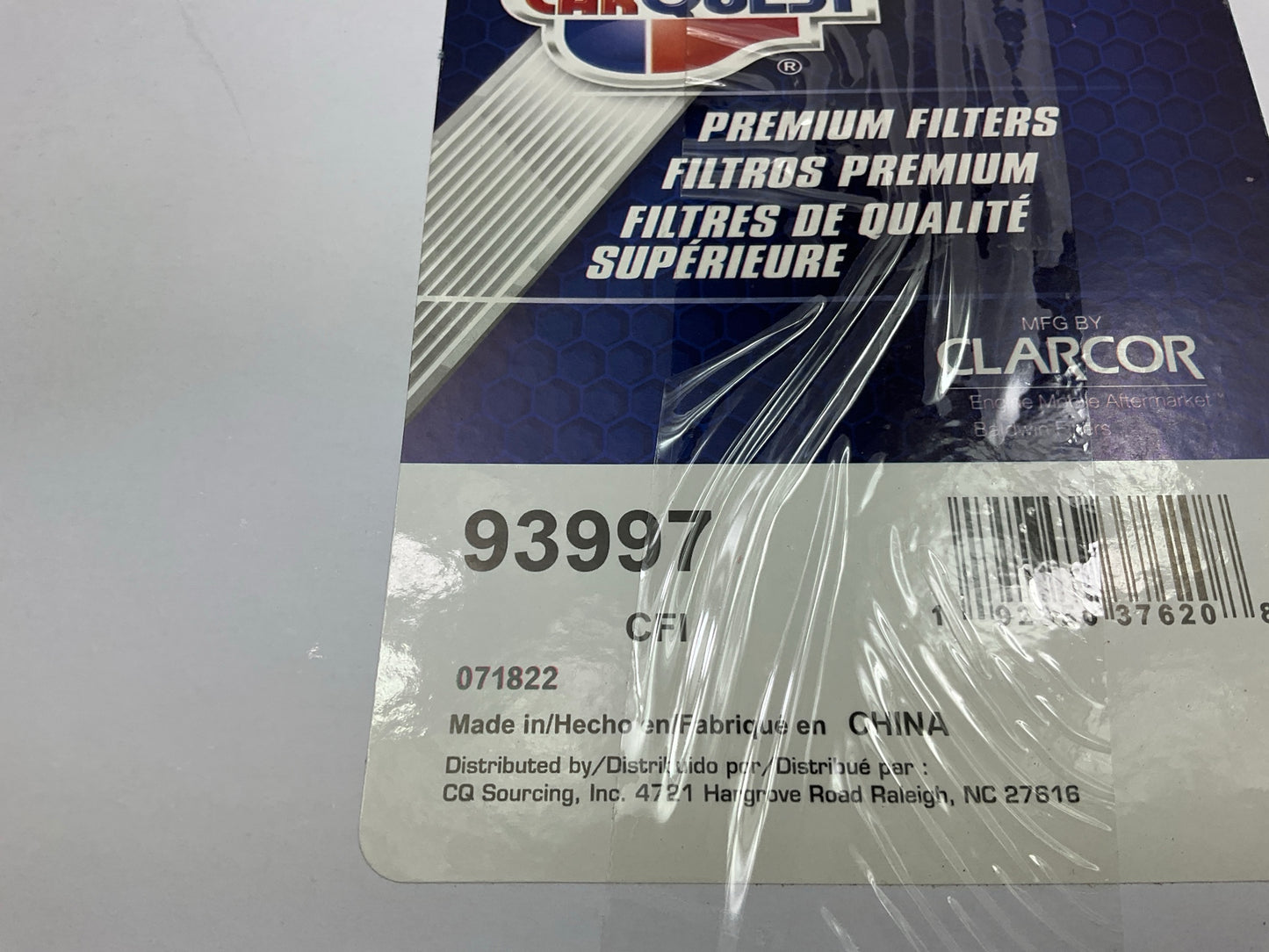 Carquest 93997 Air Filter For 2016-2019 Nissan TITAN XD 5.0L-V8  Cummins Diesel