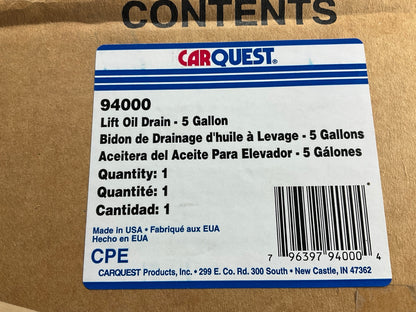 Carquest 94000 5 Gallon Lift Oil Catch Drain Pan