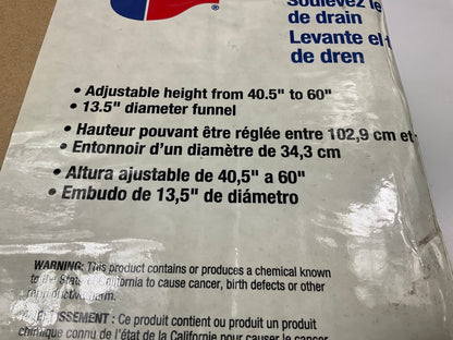 Carquest 94006 Oil Catch Drain Pan Adjustable Height Funnel - 13.5'' Diameter
