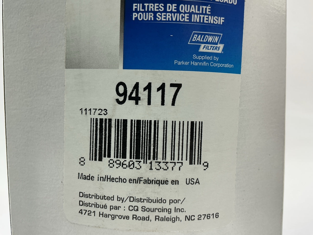 Carquest 94117 Hydraulic Oil Filter For Genie Z30/20, Z45/22, Z60/34