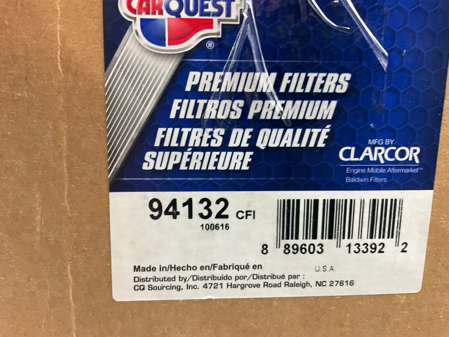 Carquest 94132 Hydraulic Filter For Komatsu 2076071180, 2076071181, 20Y6031121