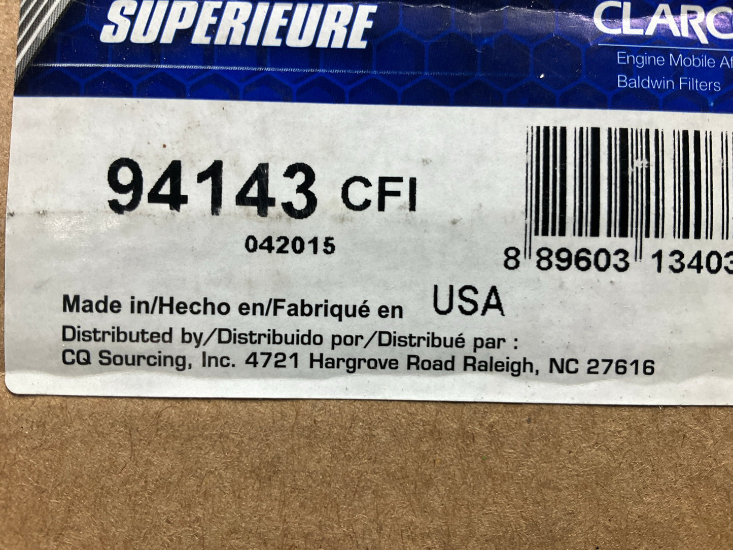 Carquest 94143 Hydraulic Filter - Replaces 3372819R2, MB8C, PR4419, TXX8C10B