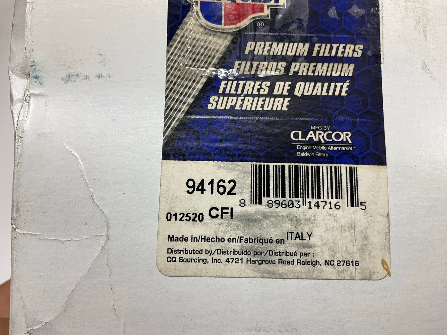 Carquest 94162 Hydraulic Filter - Replaces 5171457, 84399618, 1931162, A25A100T
