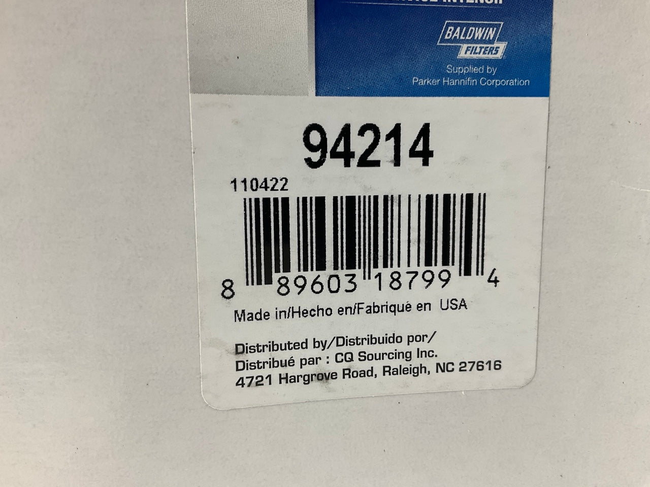 Carquest 94214 Hydraulic Filter Replaces WL10073, 82983474, BT9439, P551364