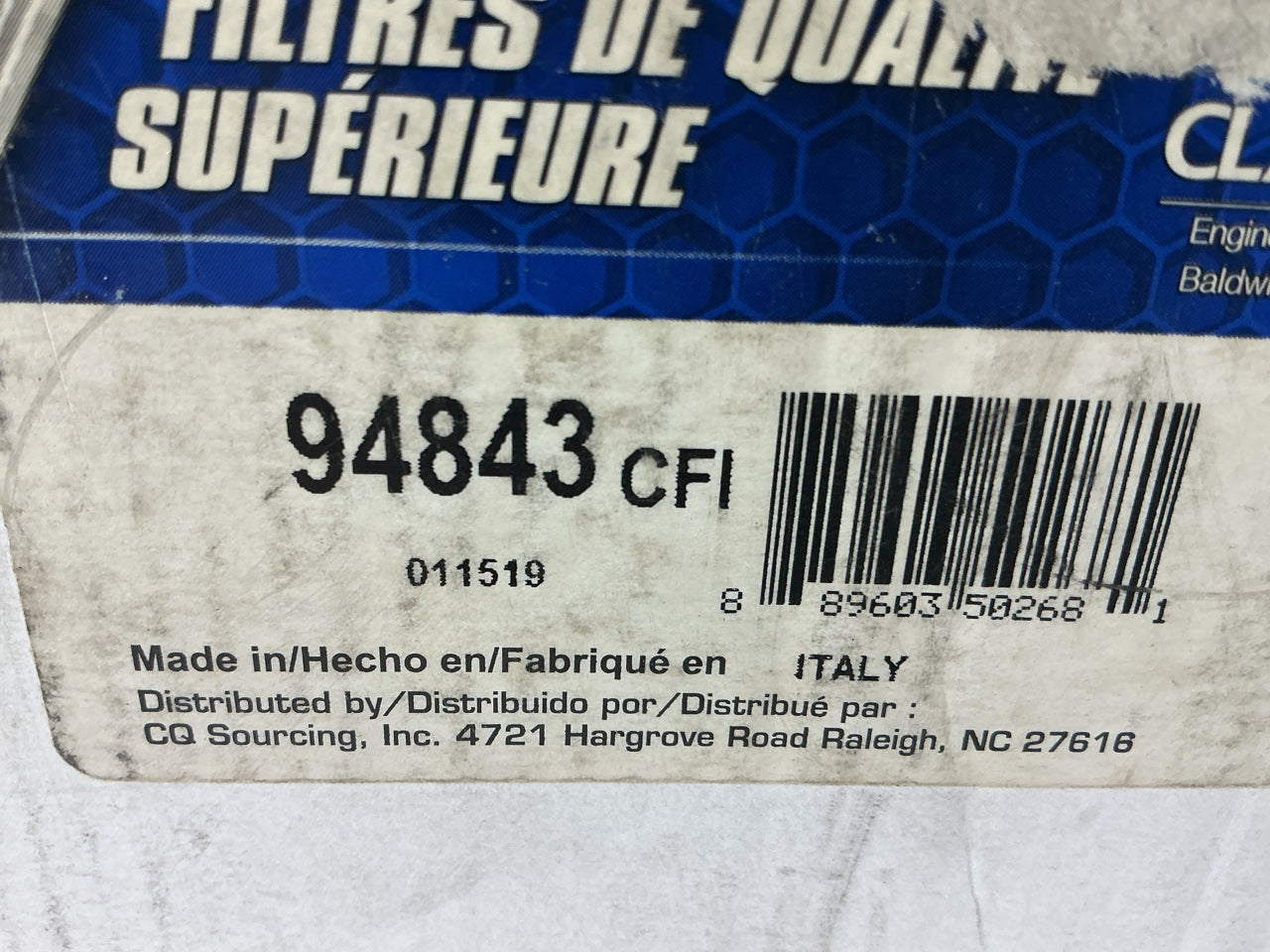 Carquest 94843 Hydraulic Filter - Replaces PT23519-MPG, P174249