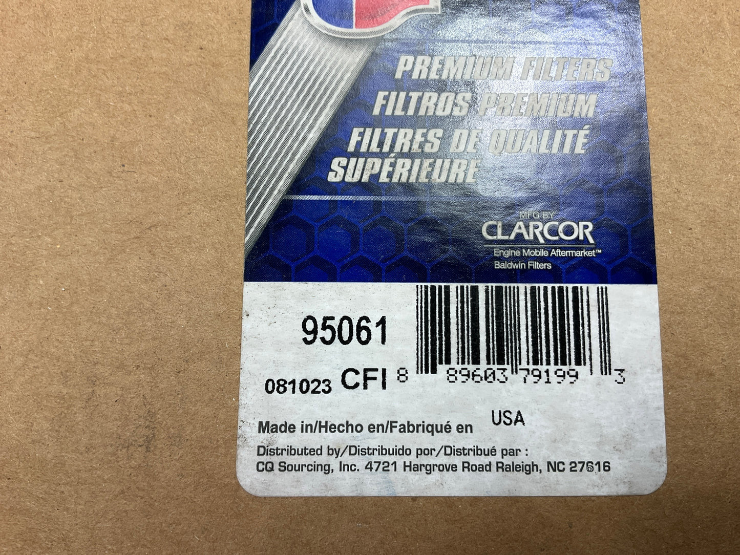 Carquest 95061 Oil Filter Replaces P40031-MPG, 2996570; LF731; Wix WL10178