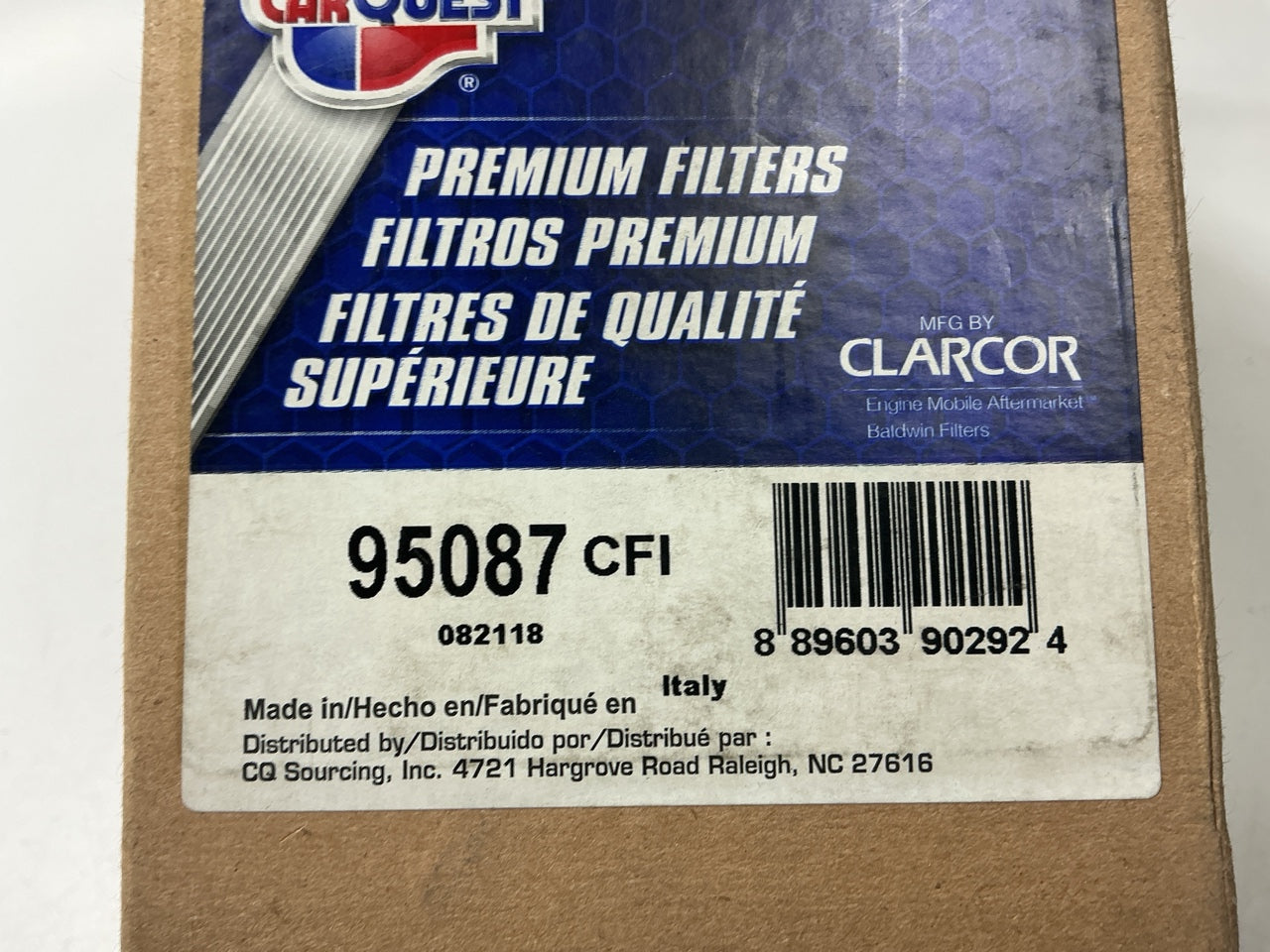 (2) Carquest 95087 Air Oil Separator Filter For Gardner Denver EBBQBA EBBQCA