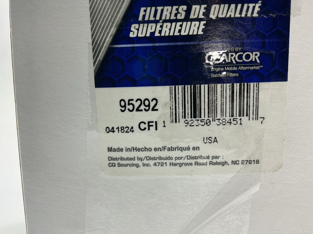 Carquest 95292 Hydraulic Filter - Replaces WIX WL10185, Baldwin BT23619-MPG