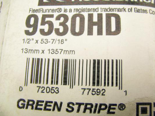 Carquest 9530HD Accessory Drive Belt - 0.53'' X 53.25'' - 36 Degree