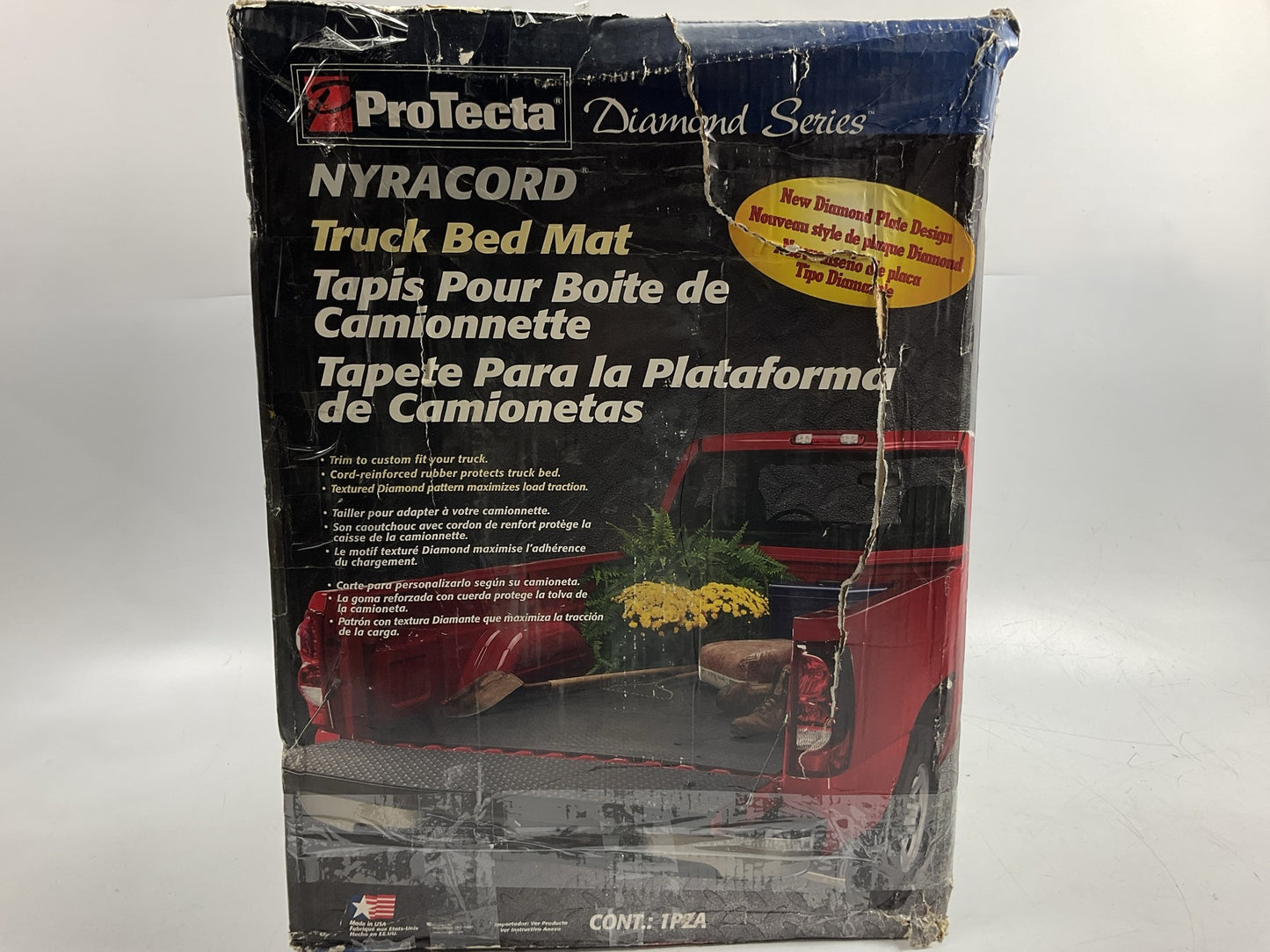 Carquest 95992 Trim-To-Fit Truck Bed Rubber Liner Mat 8' Long Bed