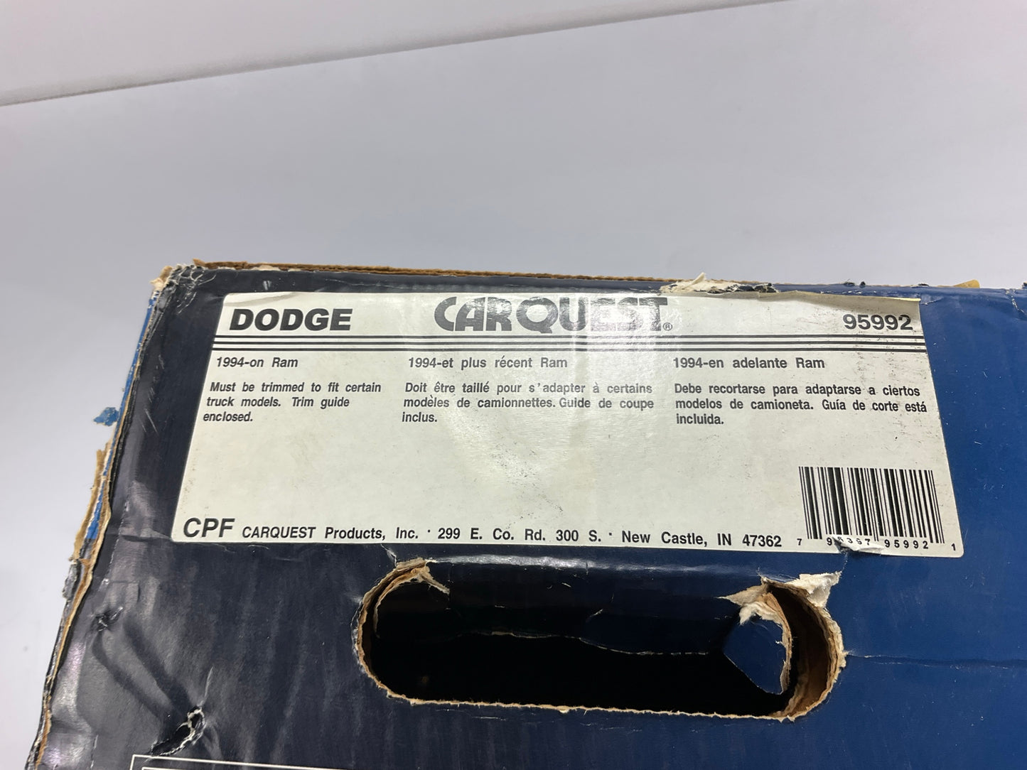 Carquest 95992 Trim-To-Fit Truck Bed Rubber Liner Mat 8' Long Bed