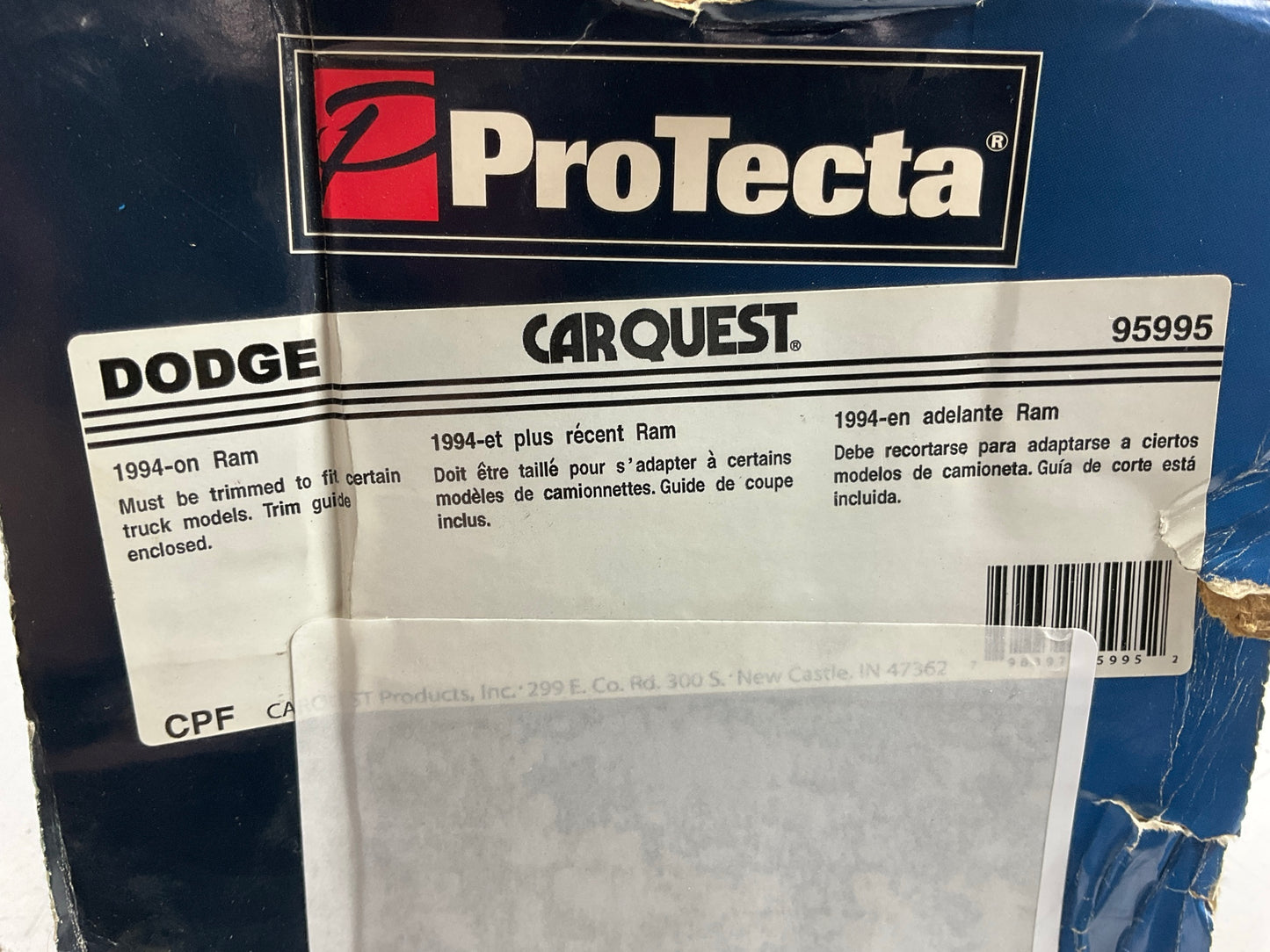 Carquest 95995 Trim To Fit Tailgate Rubber Protector Liner Mat 60-7/8'' X 19-3/4''