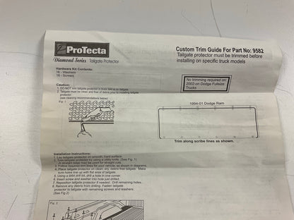 Carquest 95995 Trim To Fit Tailgate Rubber Protector Liner Mat 60-7/8'' X 19-3/4''