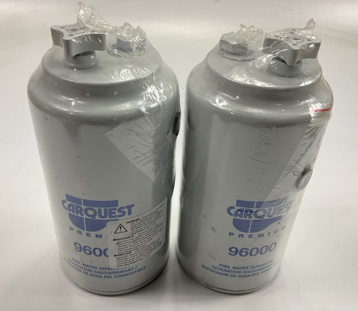 (2) Carquest 96000 Diesel Fuel Water Separator Filter Replace WF10000, BF1289-SP