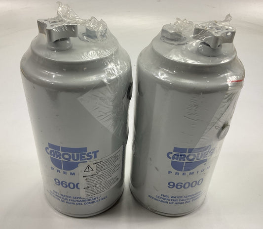 (2) Carquest 96000 Diesel Fuel Water Separator Filter Replace WF10000, BF1289-SP