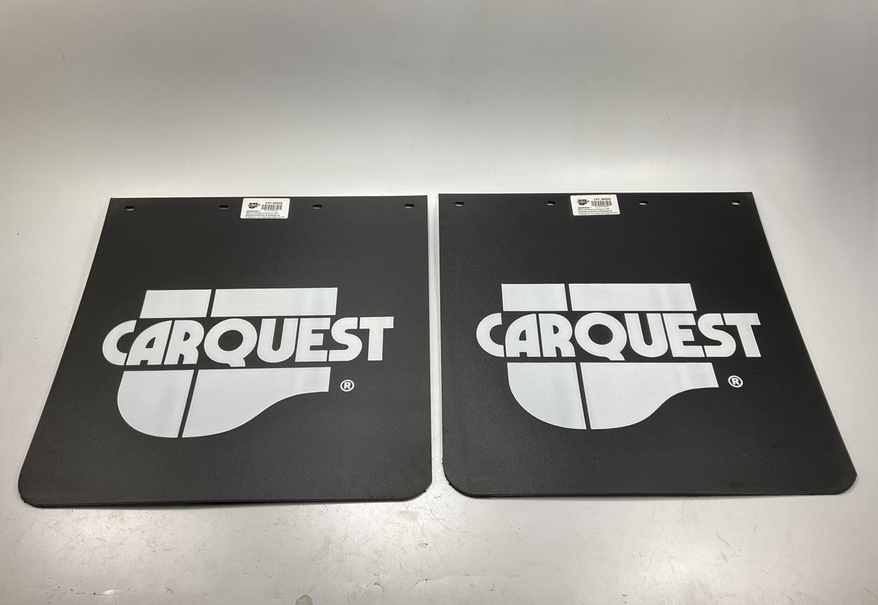 (2) Carquest 96006 Heavy Duty Black Plastic Mud Flaps 24'' X 24'' X 3/16'' Thick