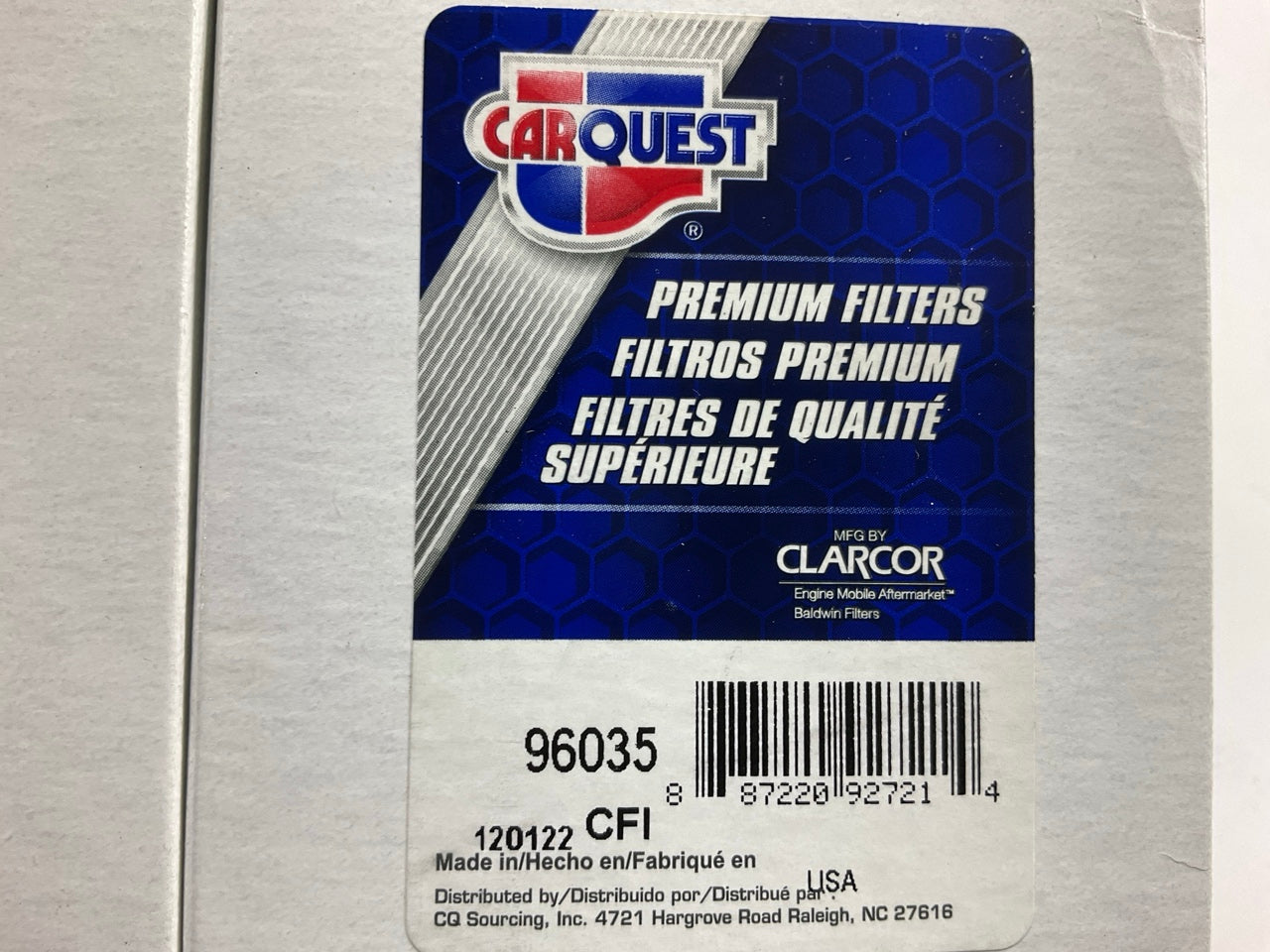 (2) Carquest 96035 Secondary Fuel Filter For Generac MLT4060MVD W/ Mitsubishi L3