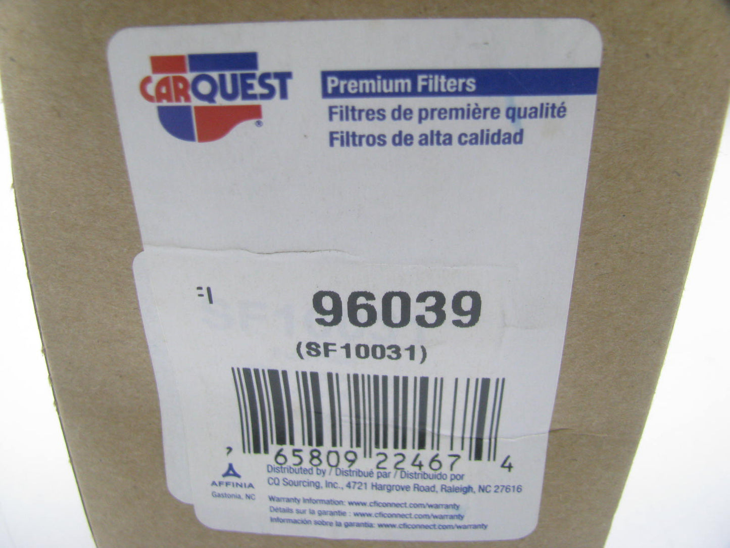 Carquest 96039 Key-Way Style Fuel Filter For John Deere Equipment
