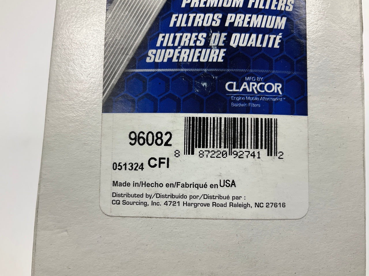 Carquest 96082 Fuel Filter - Replaces WF10082, 87801434, FS19792, BF7745-D