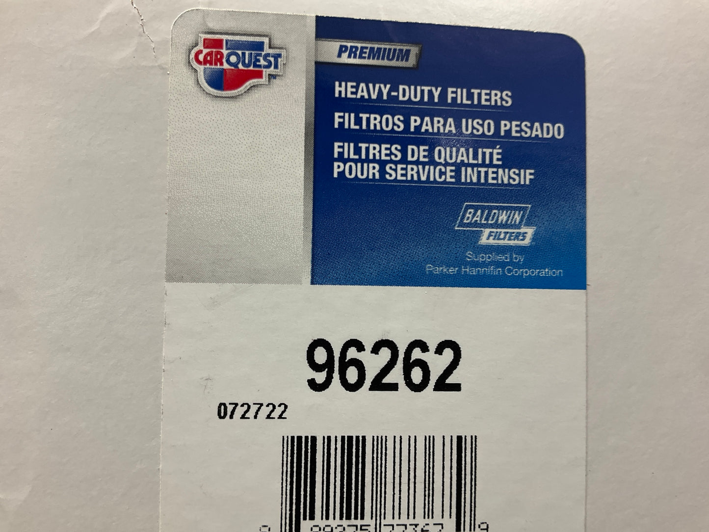 Carquest 96262 Spin-on Fuel Filter For John Deere MIU800645, BF9887