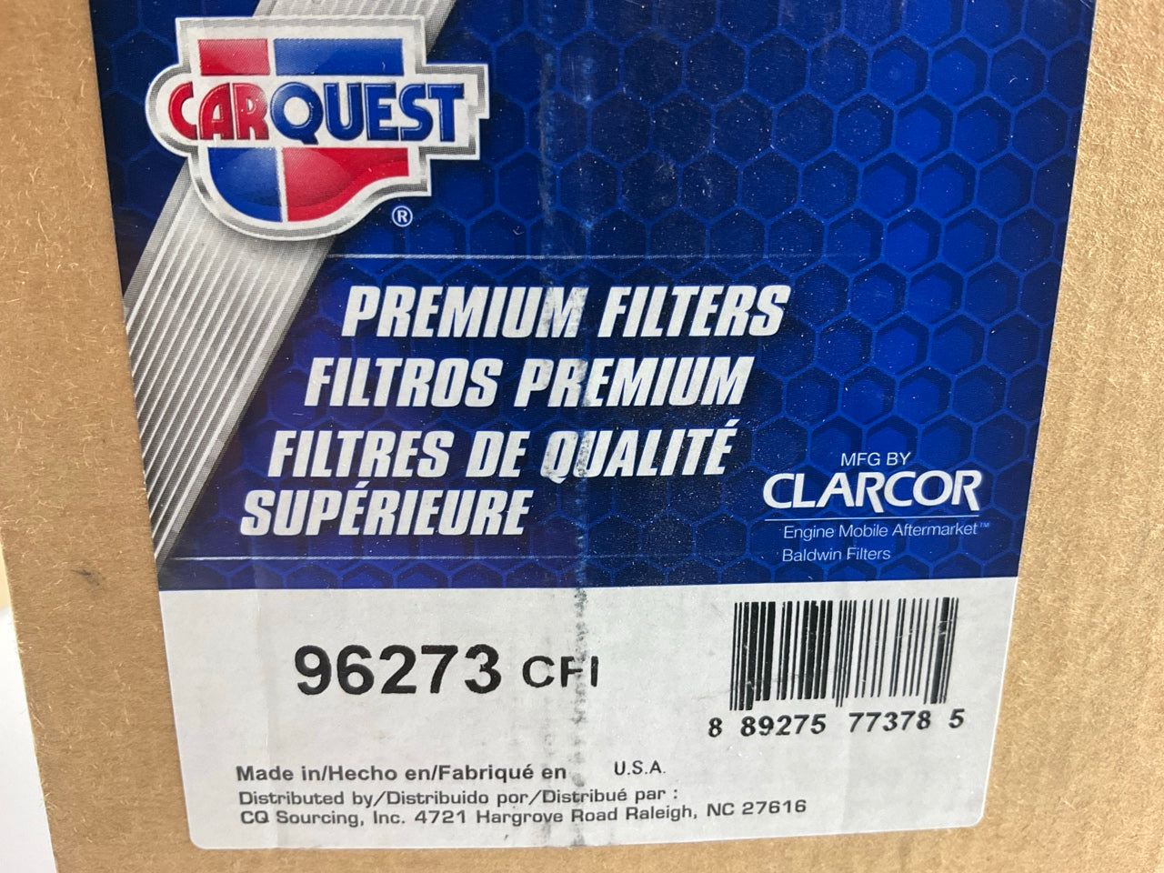 Carquest 96273 Fuel/Water Separator Spin-on Filter - Replaces FS1218, P551077