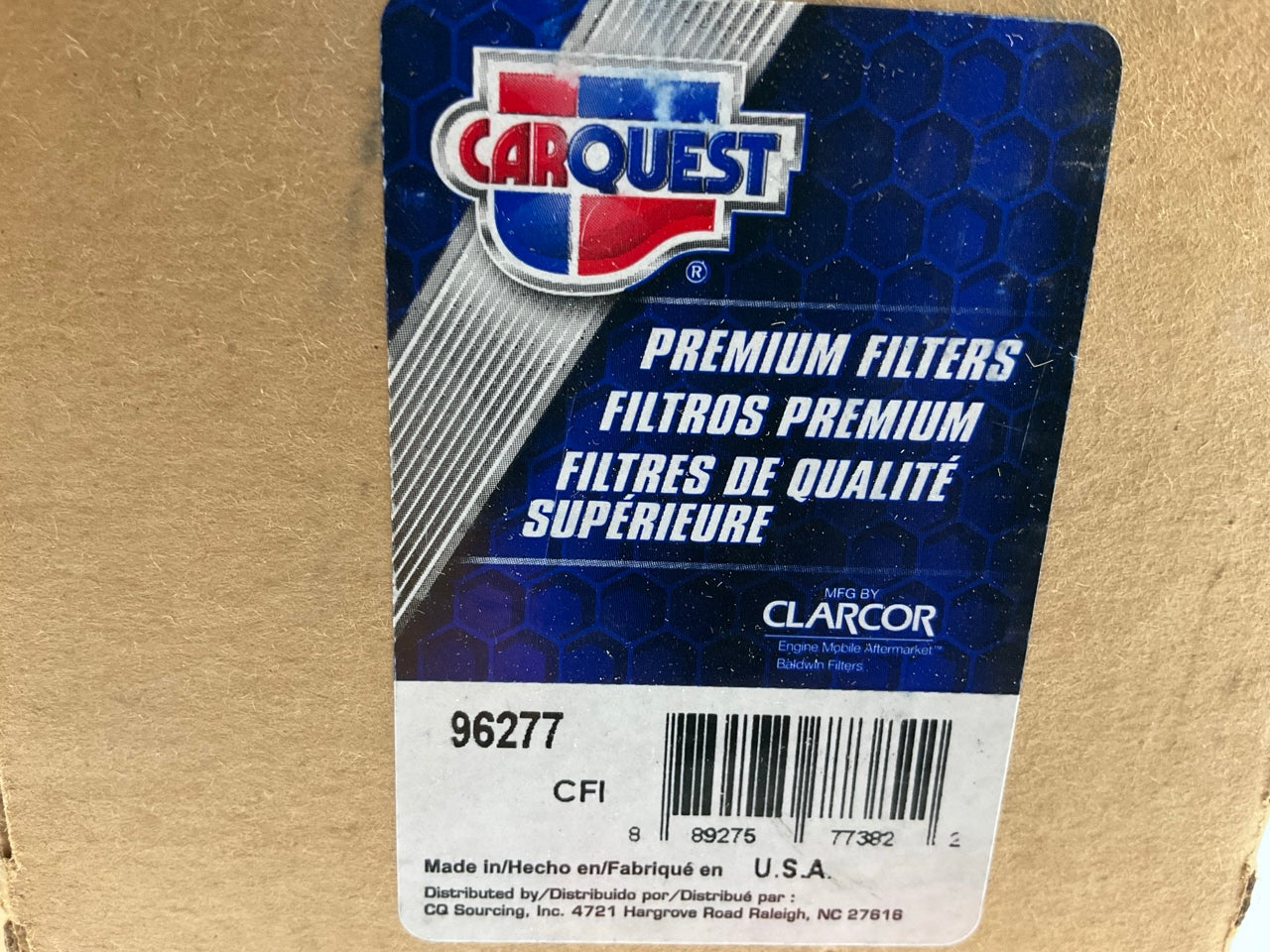 Carquest 96277 Premium Fuel/Water Separator Spin-on With Drain BF1249, P553201