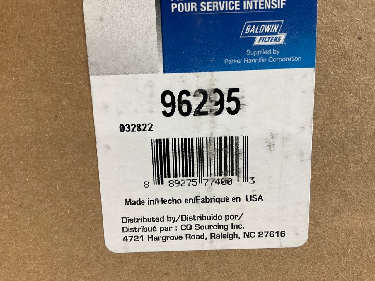 Carquest 96295 Diesel Fuel Water Separator Filter  BF1277SPS, FF1151SPS, LFF1007