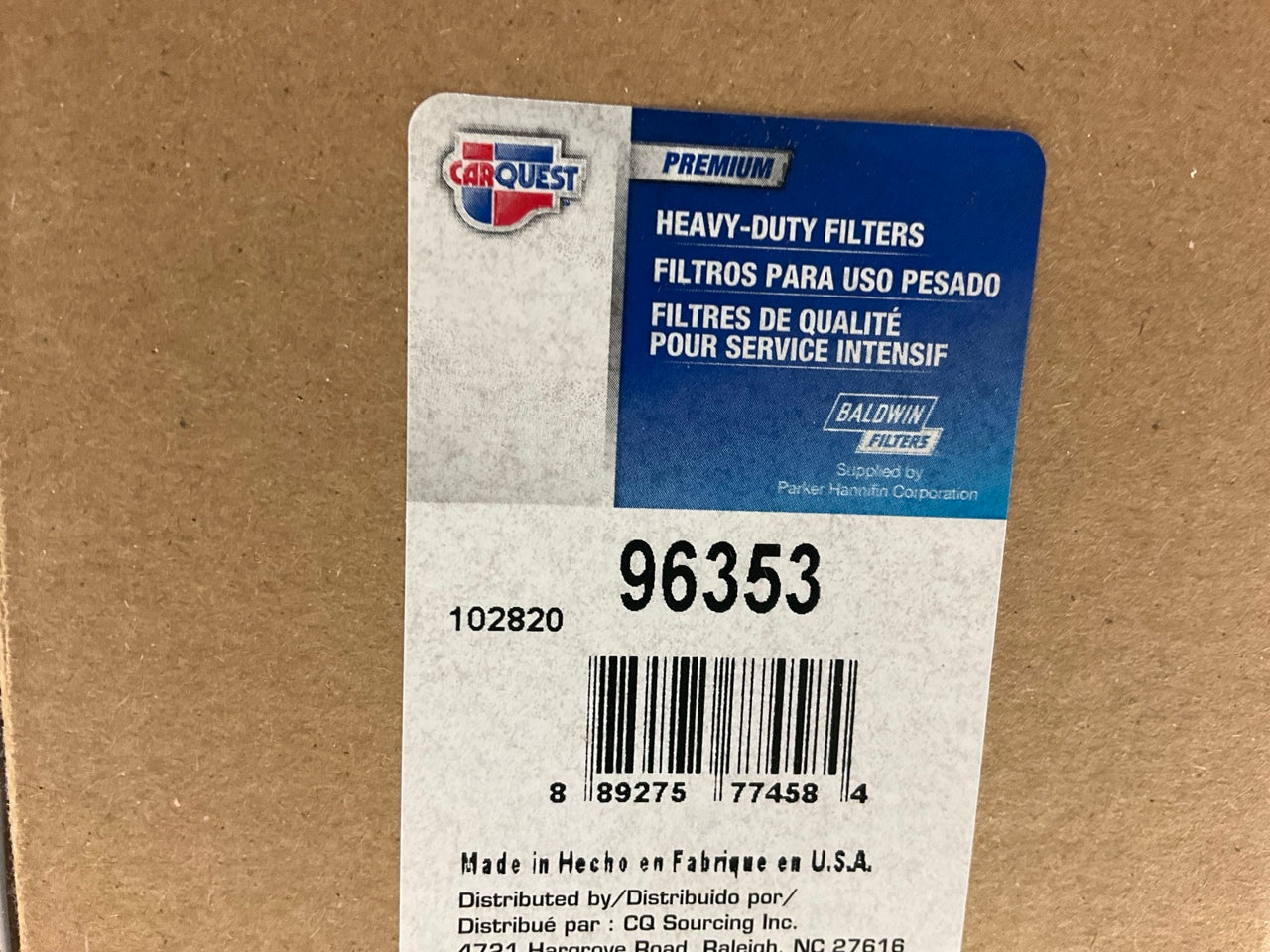(2) Carquest 96353 Oil Filter Replaces PF857L 92791XE LF7739