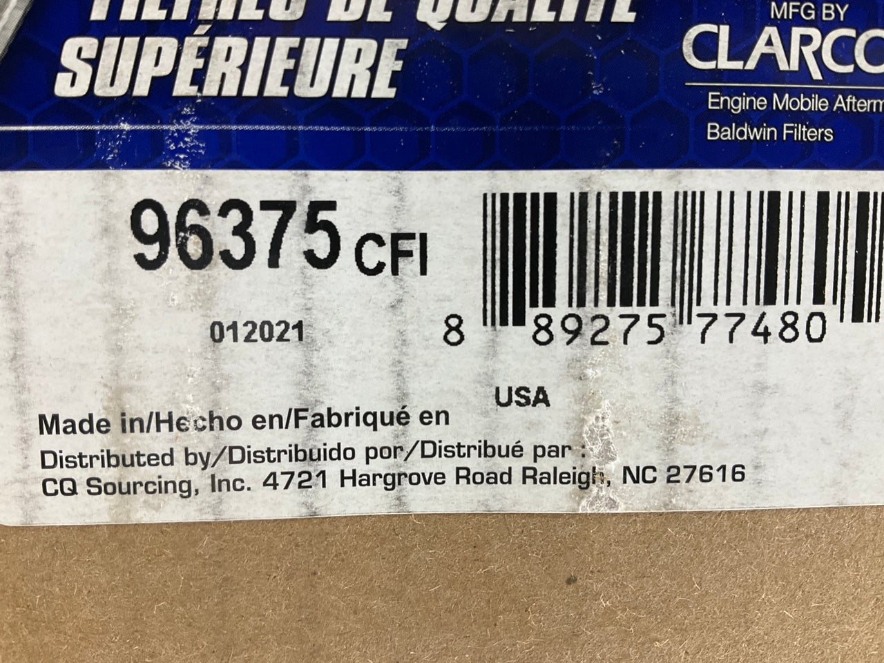 Carquest 96375 Hydraulic Filter Replaces KRJ3836, PT8909, 159274A1, PT8909
