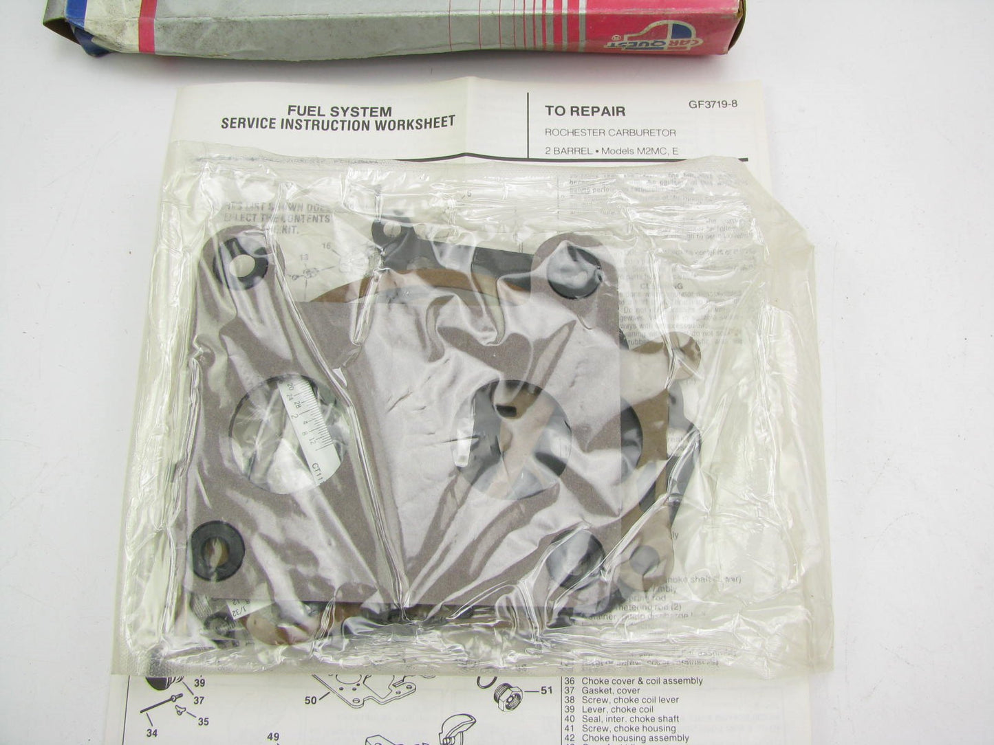 Carquest 963 Carburetor Rebuild Kit 1978-1979 Oldsmobile 4.3L 260 Rochester M2MC
