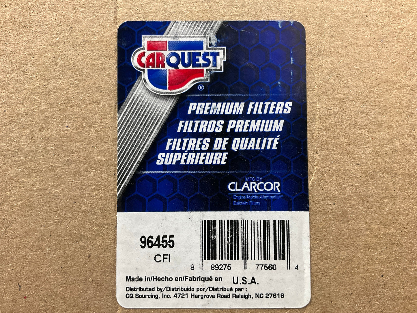 Carquest 96455 Hydraulic Filter Replaces 36860336, 36758613, P165672, BT8892MPG