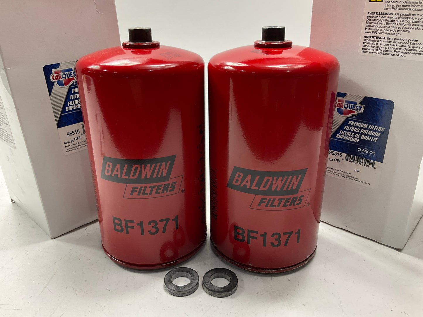 (2) Carquest 96515 Diesel Fuel Water Separator Filter - Baldwin BF1371