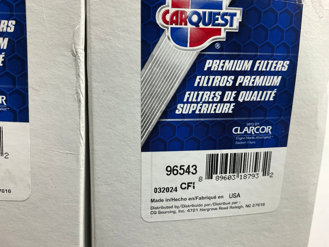 (2) Carquest 96543 Diesel Fuel Water Separator Filter Replaces SF10158, BF9891D