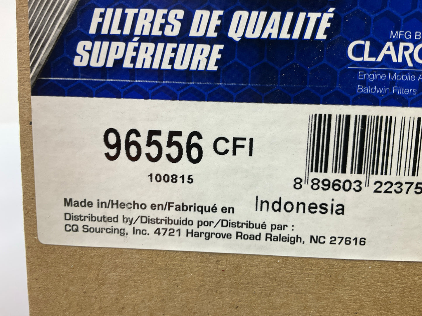 Carquest 96556 Fuel Filter Replaces Ford 6164913, 844F-9176-CAB