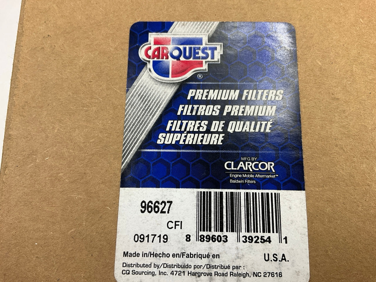 Carquest 96627 Diesel Fuel Water Separator Filter - BF1346SP, P551034, PS11607