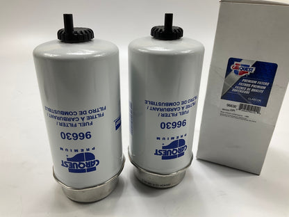 (2) Carquest 96630 Diesel Fuel Water Separator Filter For CAT 361-9554, 349-1063