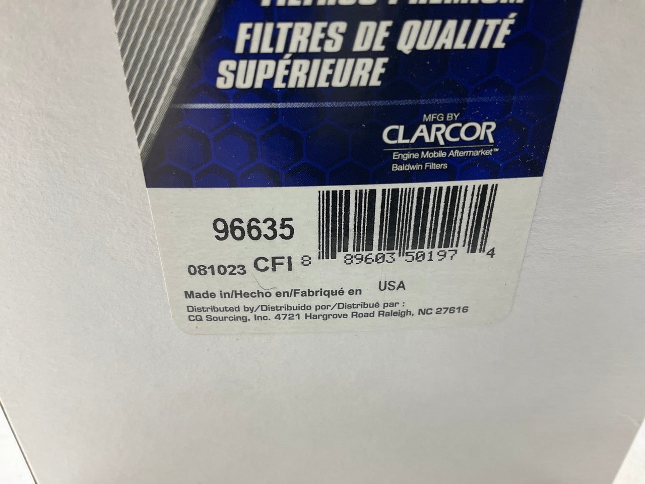 Carquest 96635 Fuel Filter Replaces 5801439820; PF46003