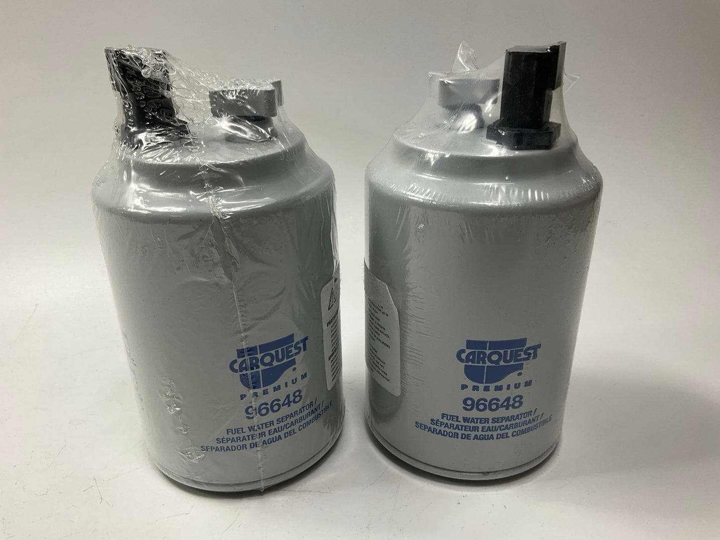 (2) Carquest 96648 Diesel Fuel Water Separator Filter Replaces WF10243, 4992119