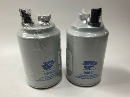 (2) Carquest 96648 Diesel Fuel Water Separator Filter Replaces WF10243, 4992119