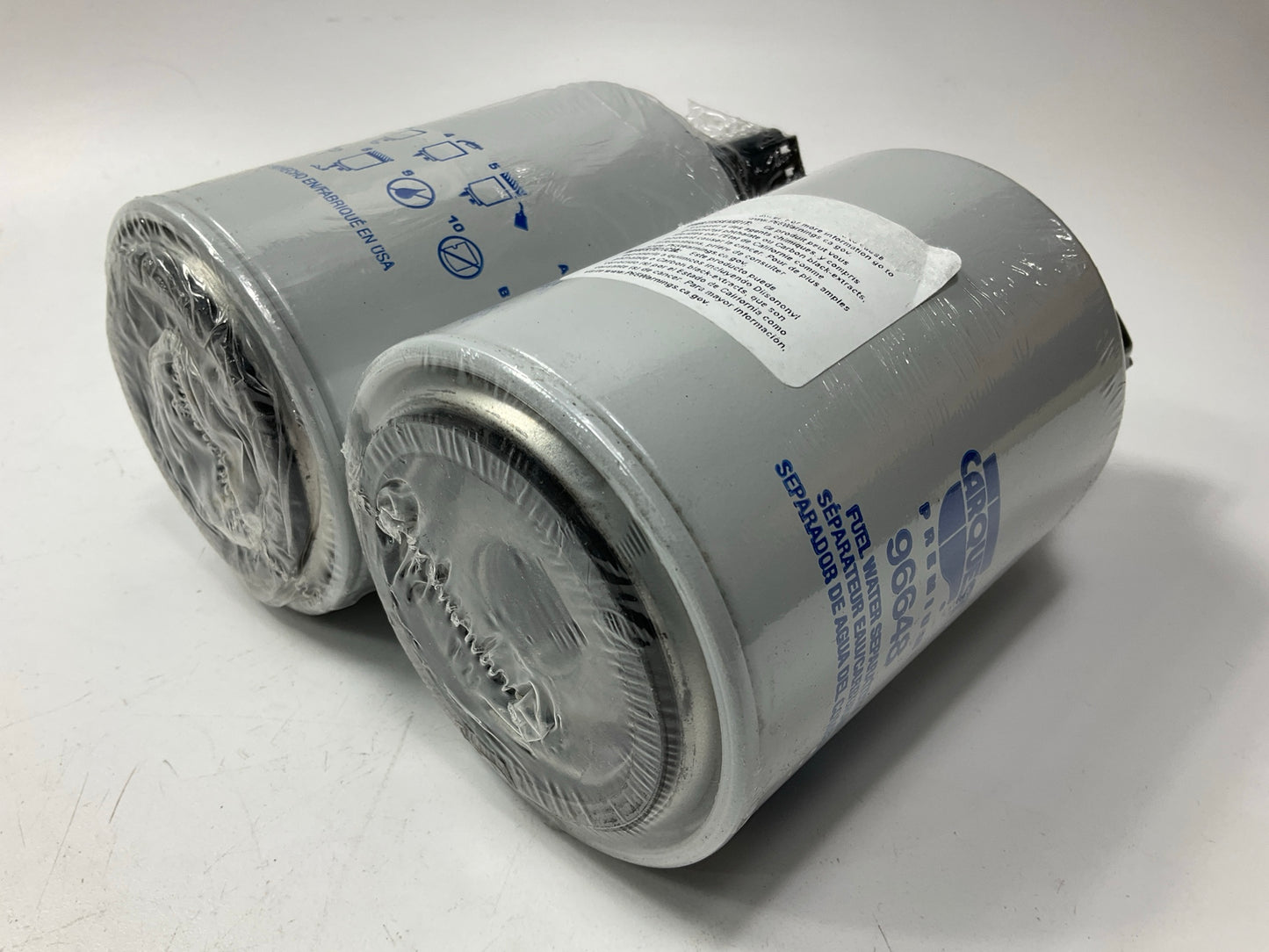 (2) Carquest 96648 Diesel Fuel Water Separator Filter Replaces WF10243, 4992119
