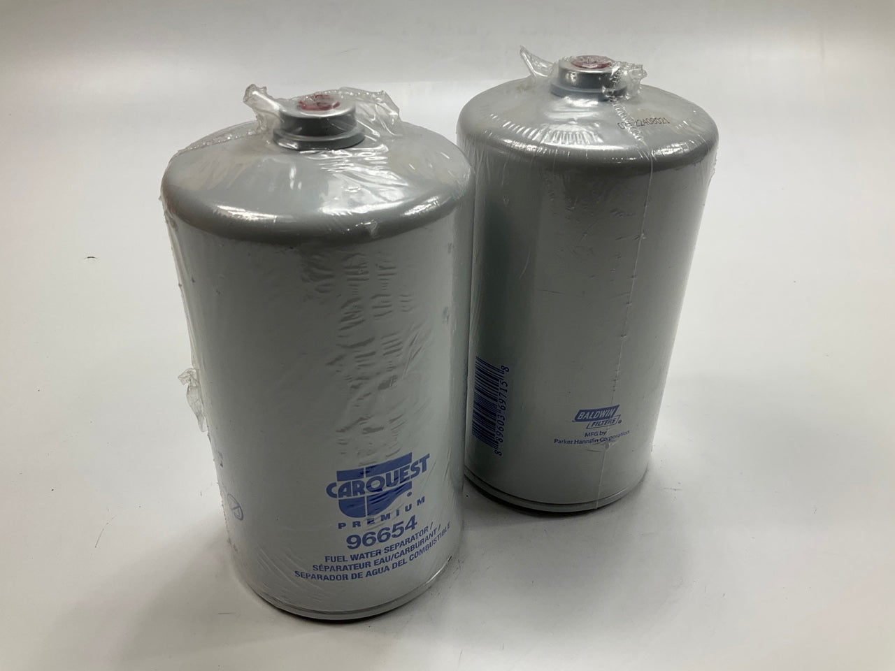(2) Carquest 96654 Diesel Fuel Water Separator Filter WF10175, BF46050, 236260