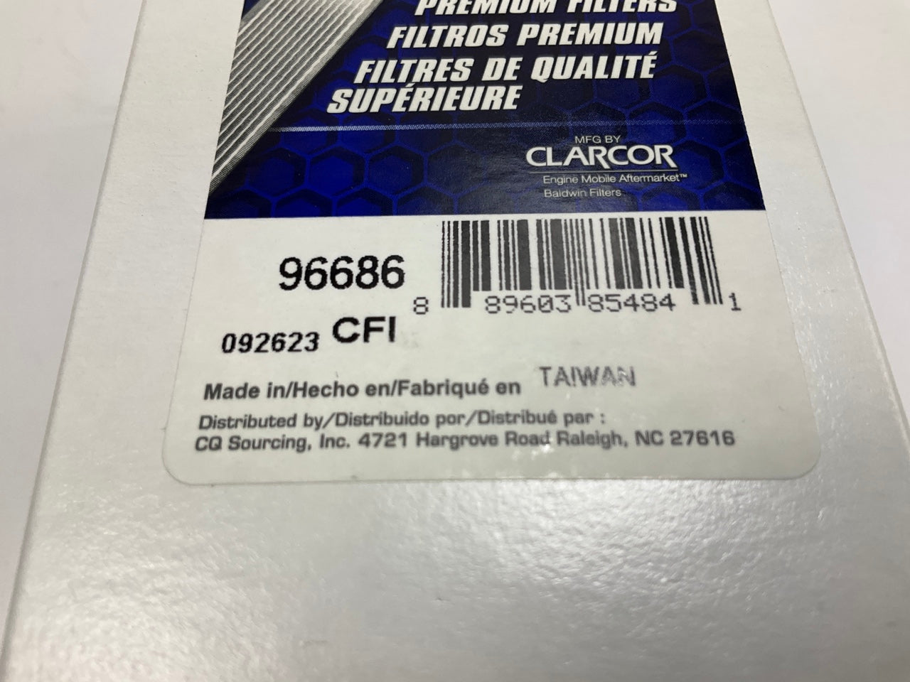 Carquest 96686 Fuel Filter For CAT 384-8512 / 3848512, T412017