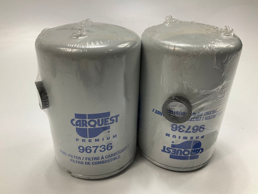 (2) Carquest 96736 Fuel Filter Replaces BF7886, P550004, FF5470, H18WDK02, 33949