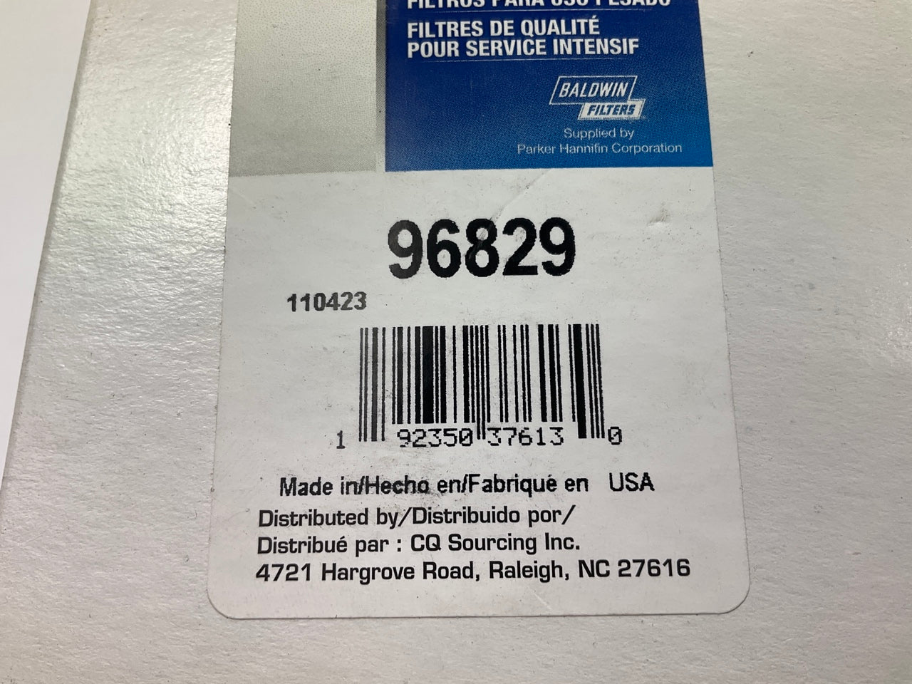 Carquest 96829 Fuel Filter - Replacement For John Deere RE560682 Baldwin BF46159